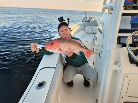 Capt Paul with a Gulf Red Snapper